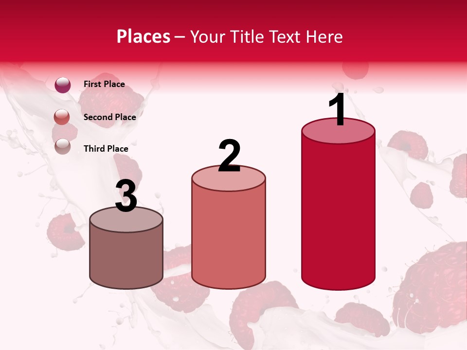 Yoghurt Falling White PowerPoint Template