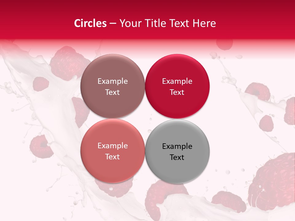 Yoghurt Falling White PowerPoint Template