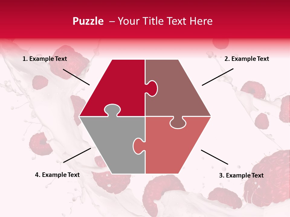 Yoghurt Falling White PowerPoint Template