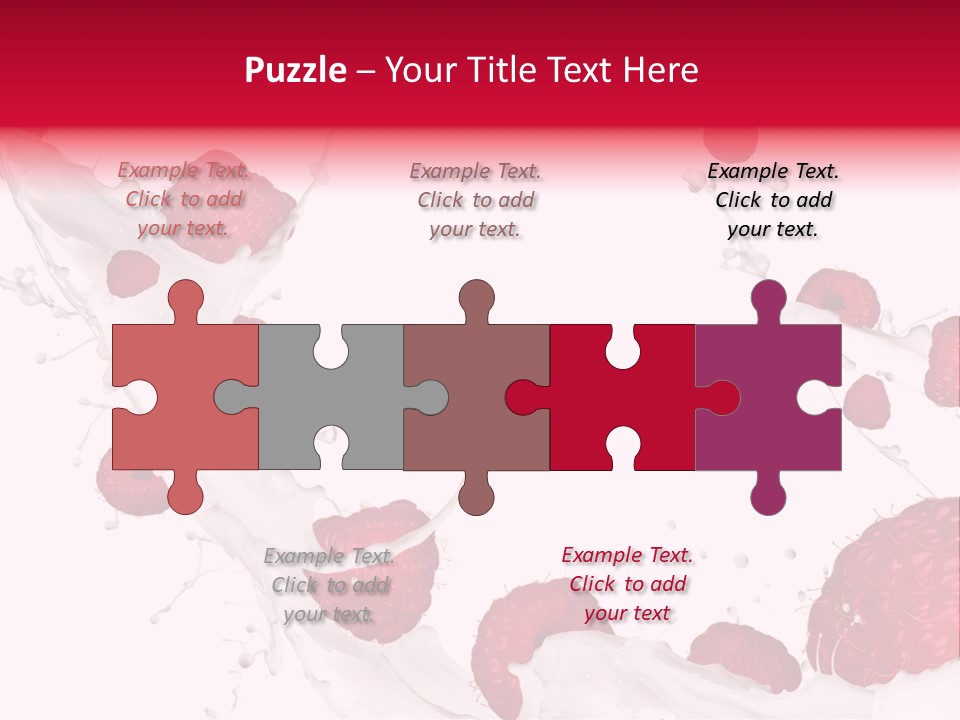 Yoghurt Falling White PowerPoint Template