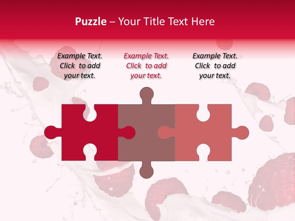 Yoghurt Falling White PowerPoint Template