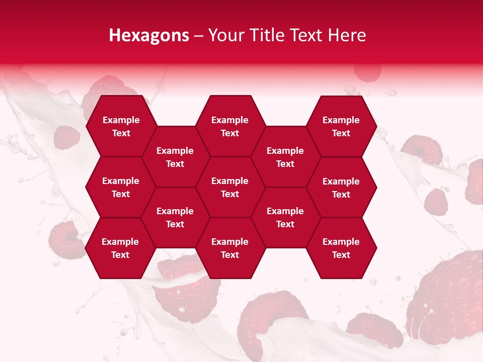 Yoghurt Falling White PowerPoint Template