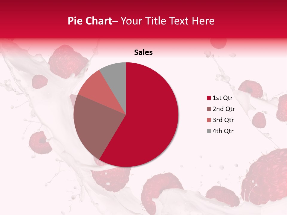 Yoghurt Falling White PowerPoint Template