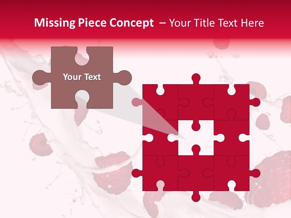 Yoghurt Falling White PowerPoint Template