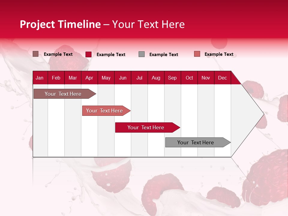 Yoghurt Falling White PowerPoint Template