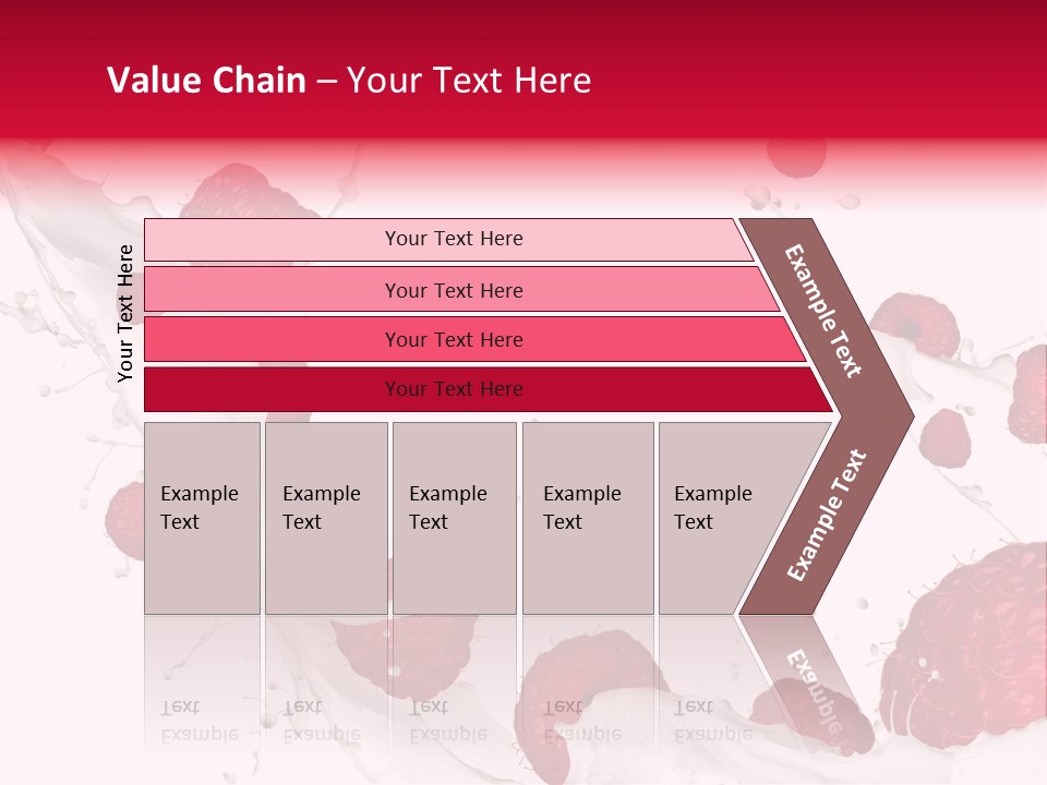 Yoghurt Falling White PowerPoint Template