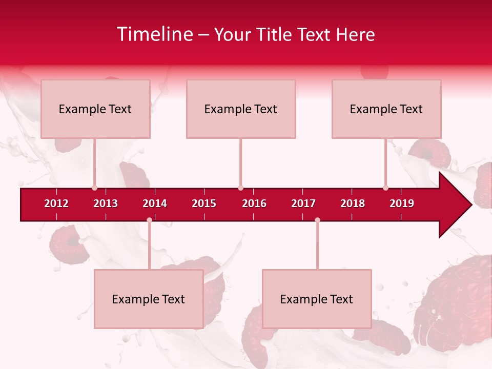 Yoghurt Falling White PowerPoint Template