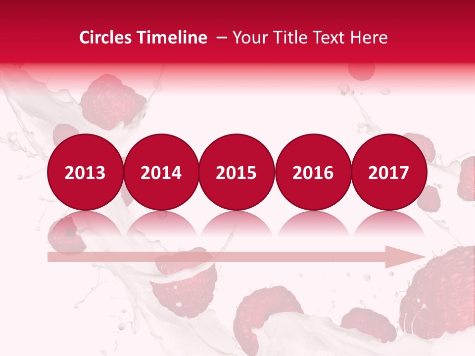 Yoghurt Falling White PowerPoint Template