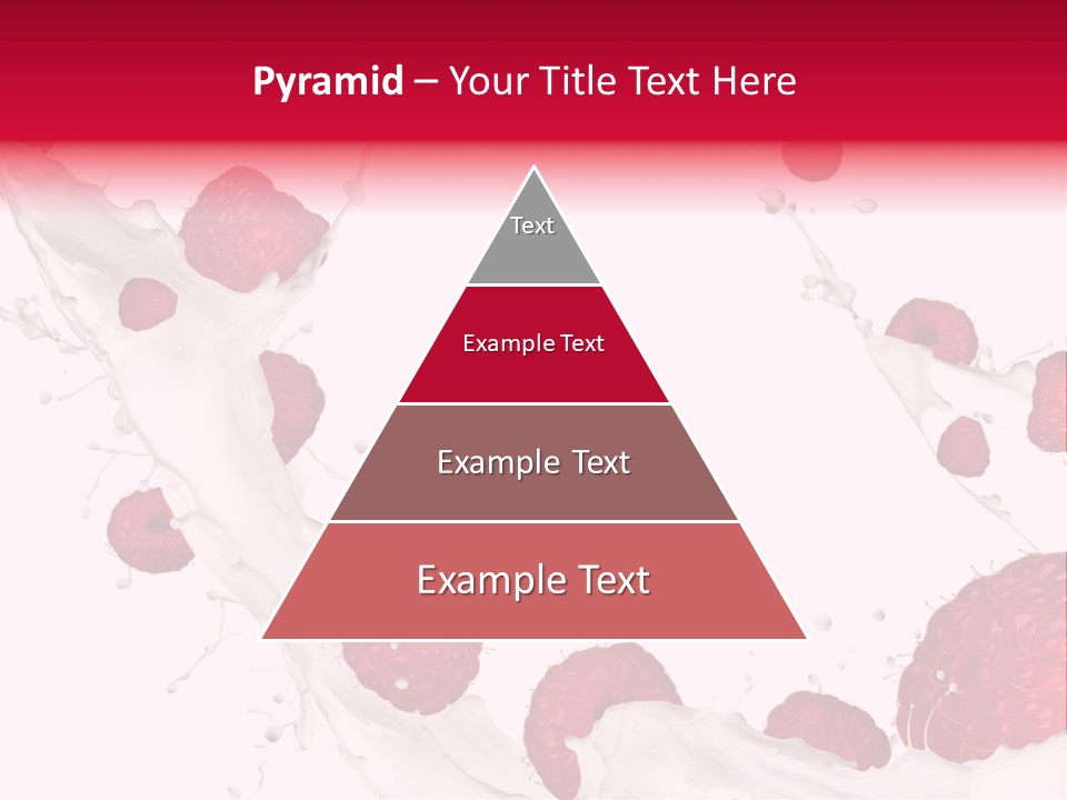 Yoghurt Falling White PowerPoint Template