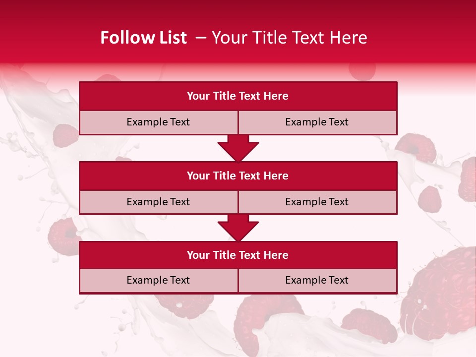 Yoghurt Falling White PowerPoint Template