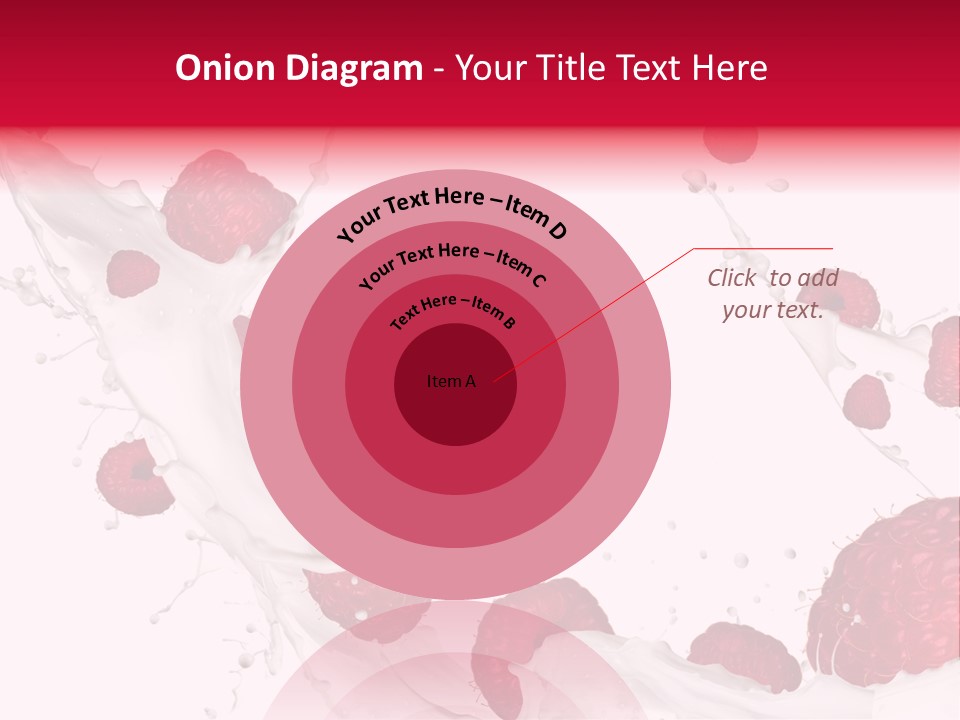 Yoghurt Falling White PowerPoint Template