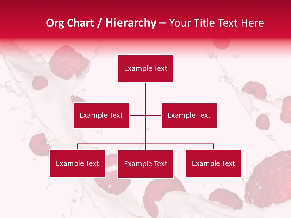 Yoghurt Falling White PowerPoint Template