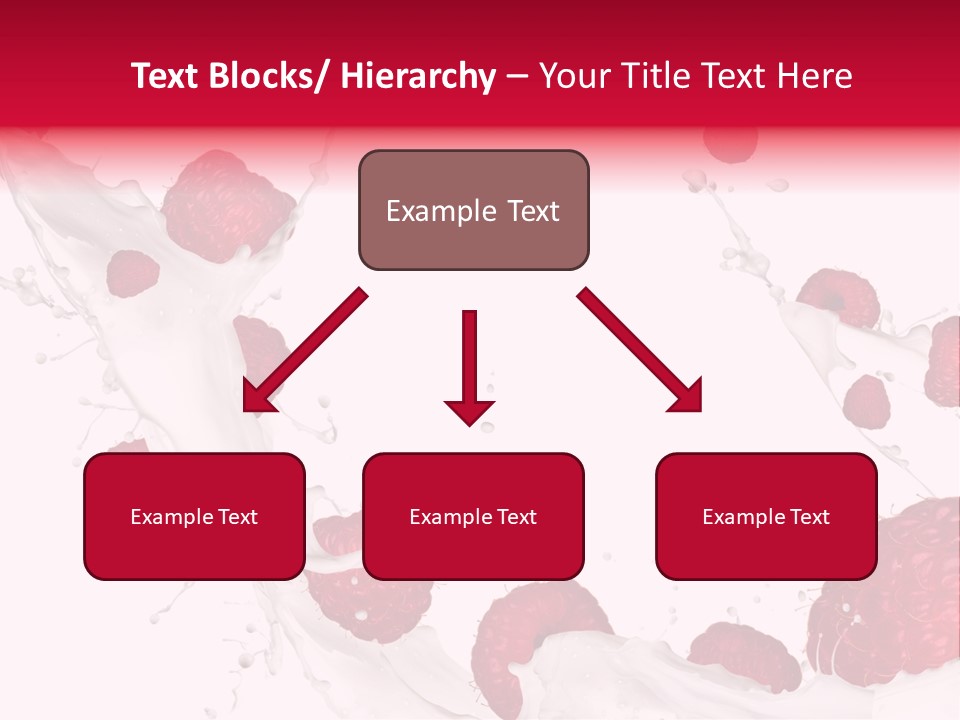 Yoghurt Falling White PowerPoint Template