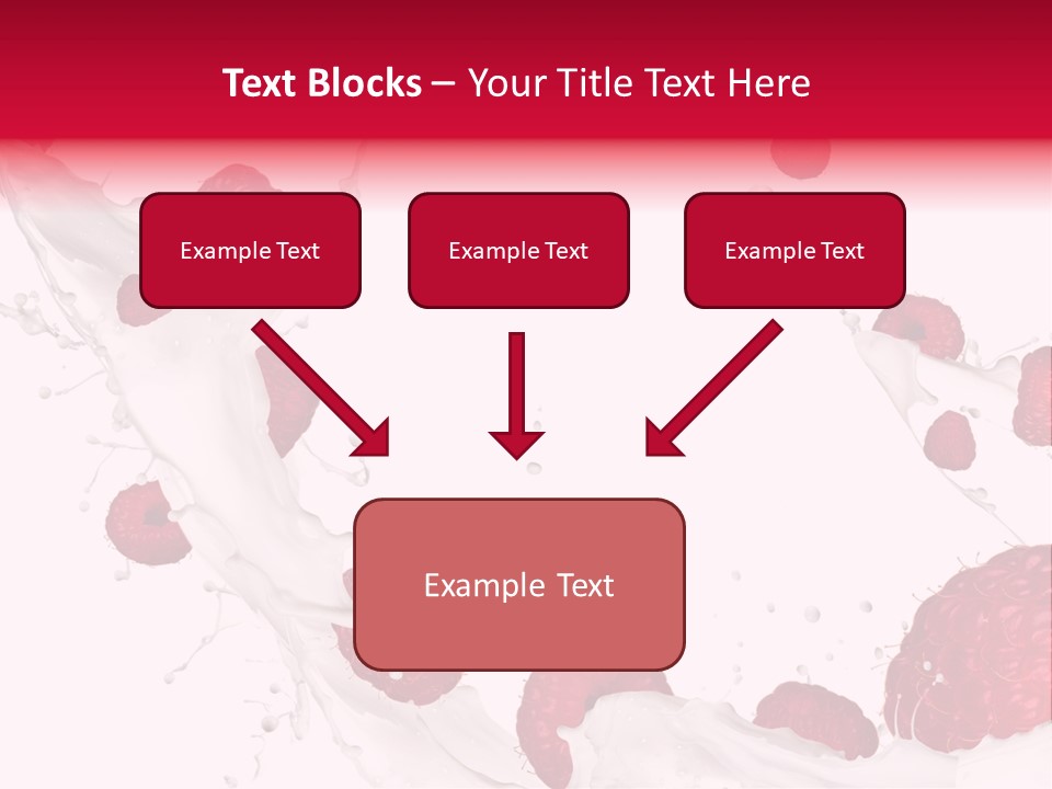 Yoghurt Falling White PowerPoint Template