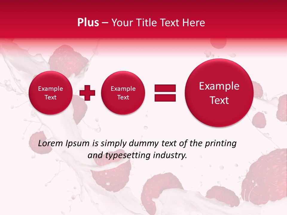 Yoghurt Falling White PowerPoint Template