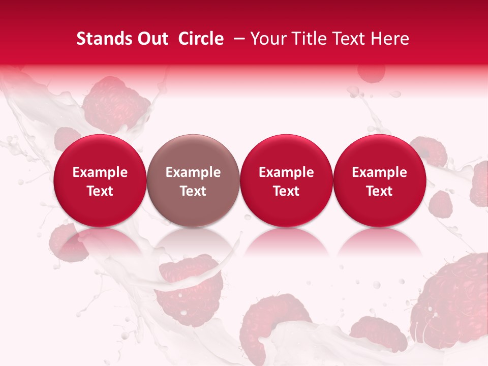 Yoghurt Falling White PowerPoint Template