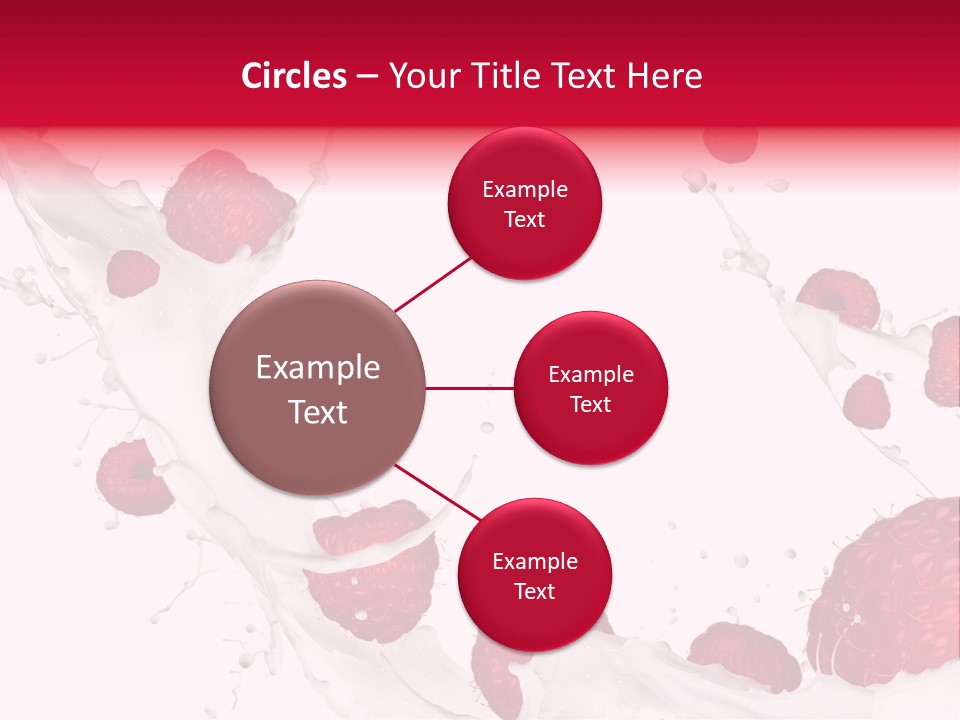 Yoghurt Falling White PowerPoint Template