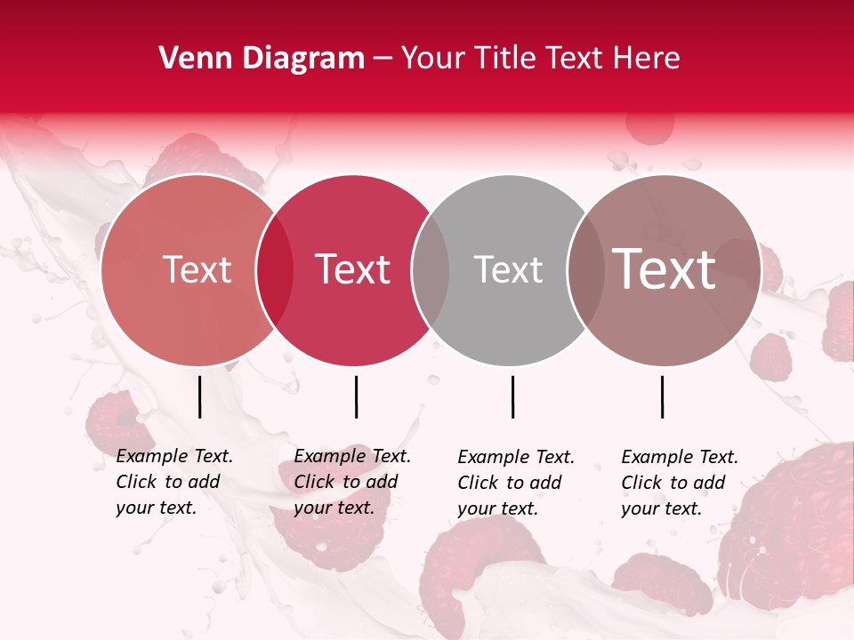 Yoghurt Falling White PowerPoint Template