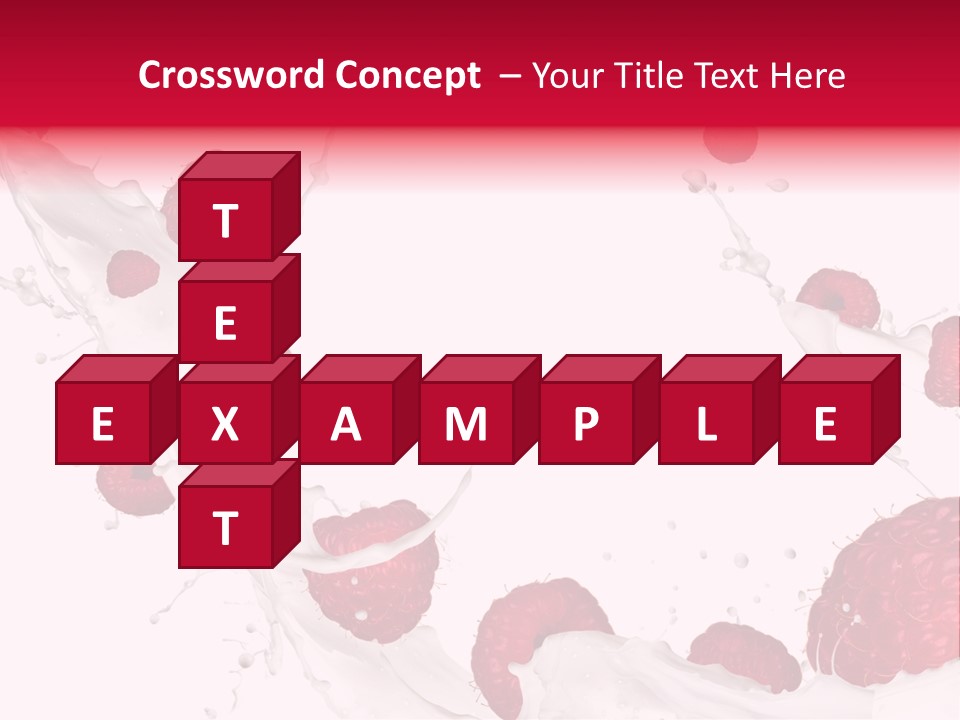 Yoghurt Falling White PowerPoint Template