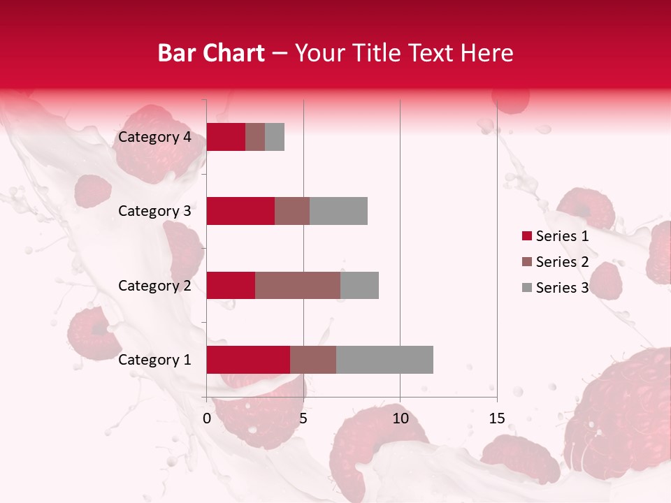Yoghurt Falling White PowerPoint Template