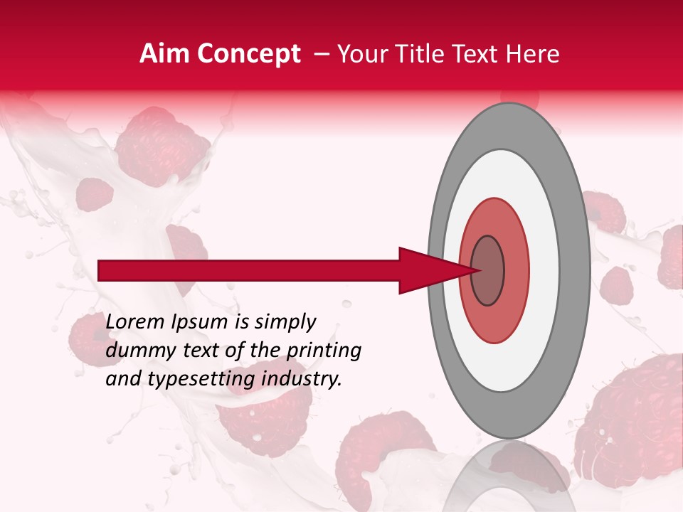 Yoghurt Falling White PowerPoint Template