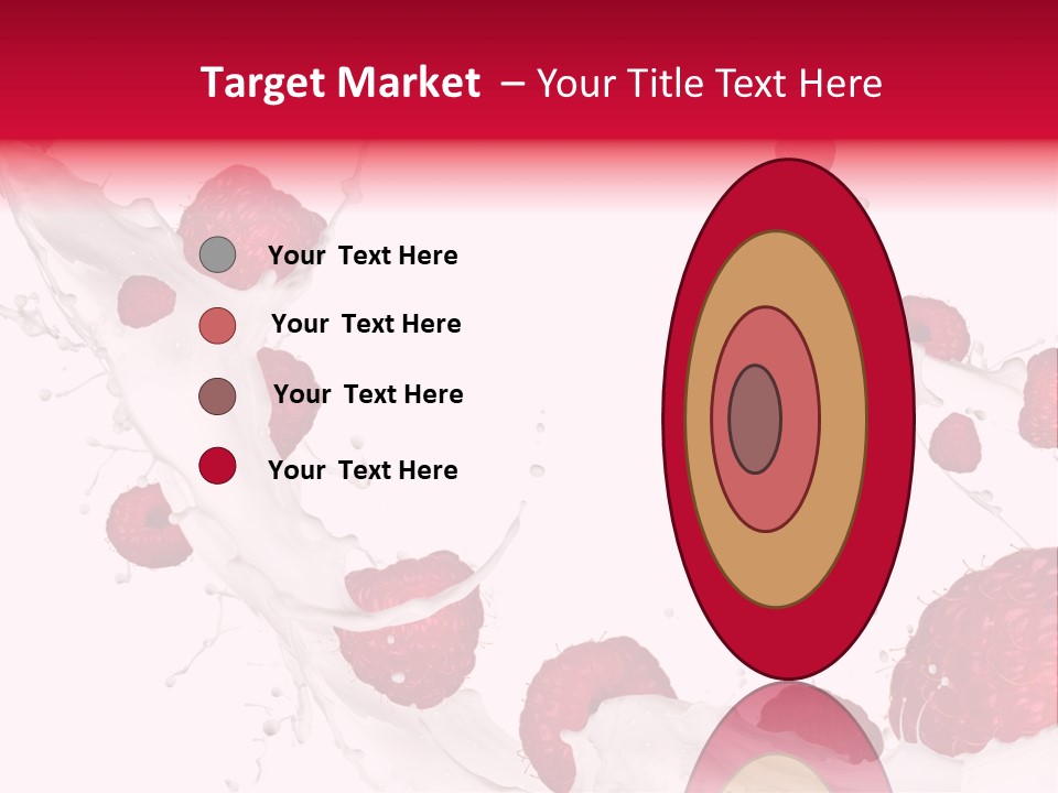 Yoghurt Falling White PowerPoint Template