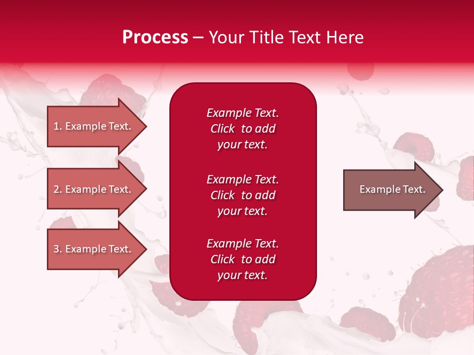 Yoghurt Falling White PowerPoint Template