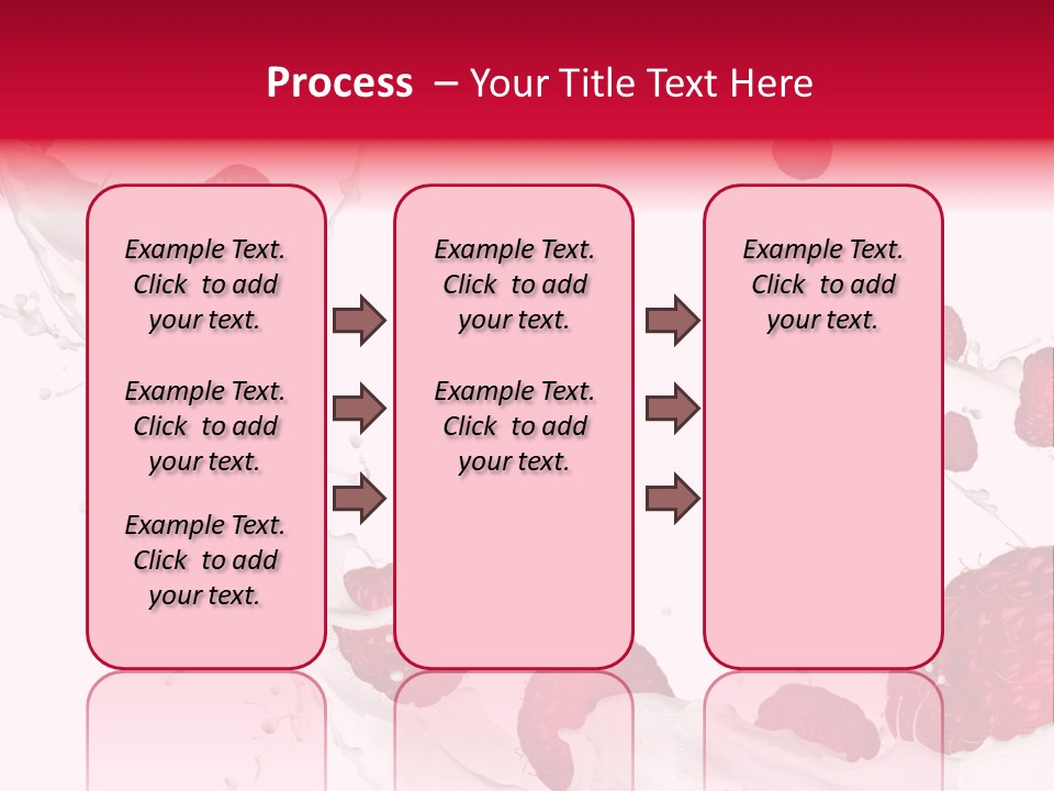 Yoghurt Falling White PowerPoint Template