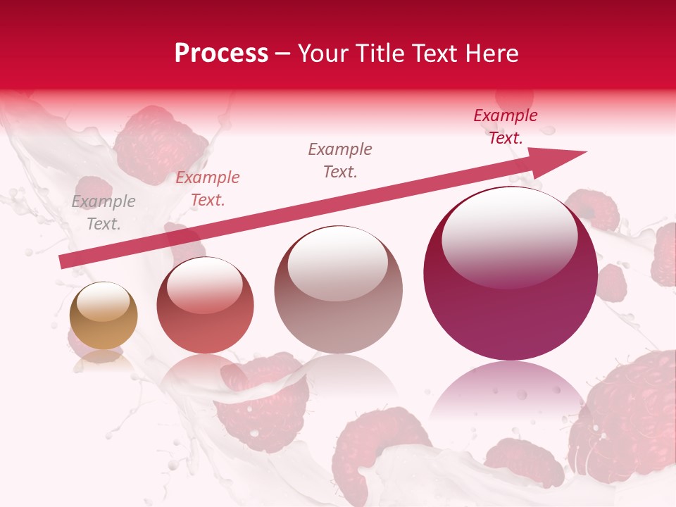 Yoghurt Falling White PowerPoint Template