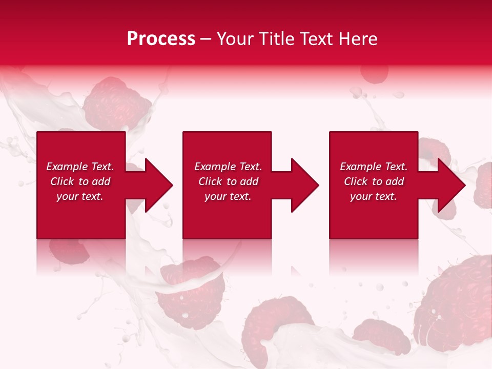 Yoghurt Falling White PowerPoint Template