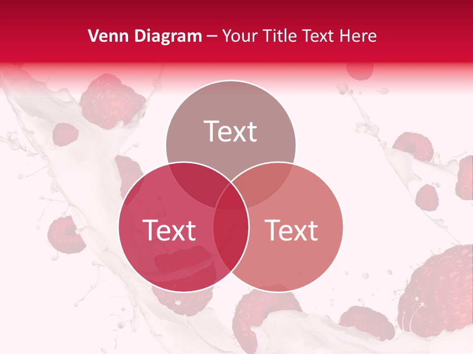 Yoghurt Falling White PowerPoint Template