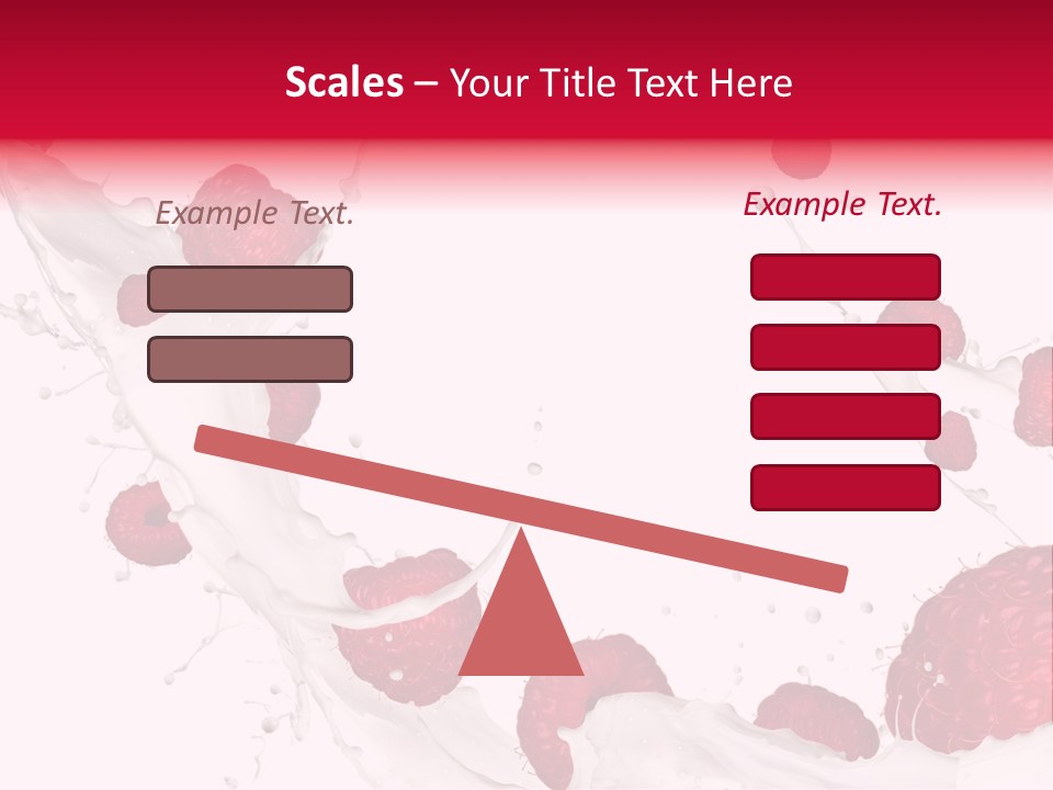 Yoghurt Falling White PowerPoint Template