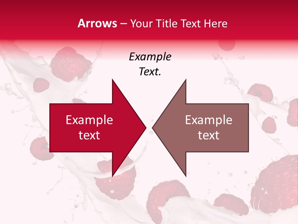 Yoghurt Falling White PowerPoint Template