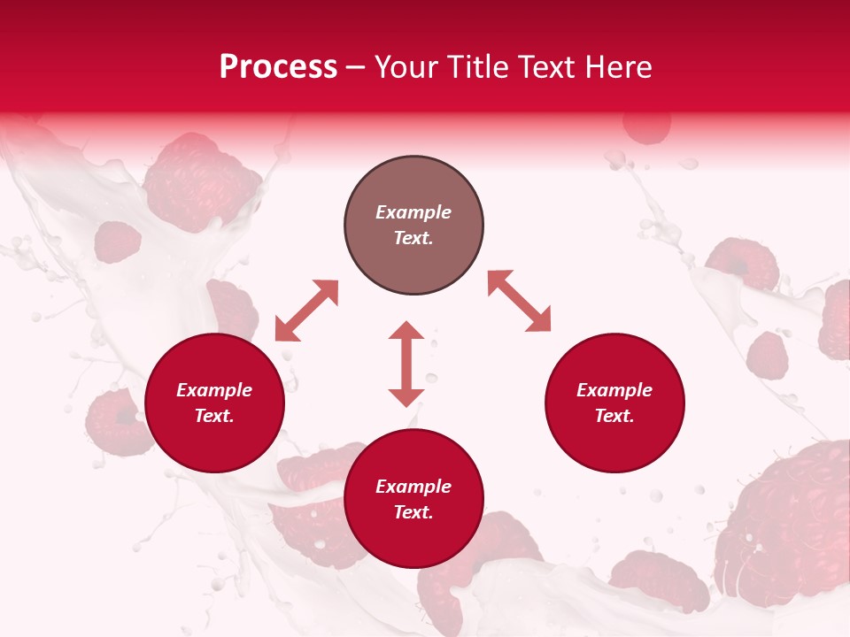 Yoghurt Falling White PowerPoint Template