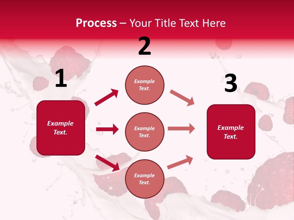 Yoghurt Falling White PowerPoint Template