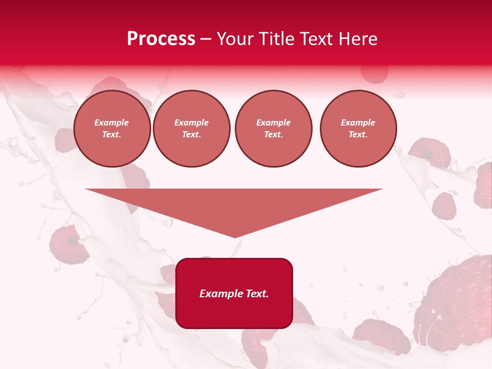 Yoghurt Falling White PowerPoint Template