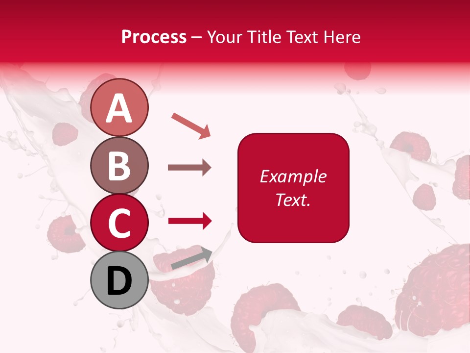 Yoghurt Falling White PowerPoint Template