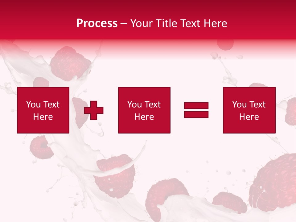 Yoghurt Falling White PowerPoint Template