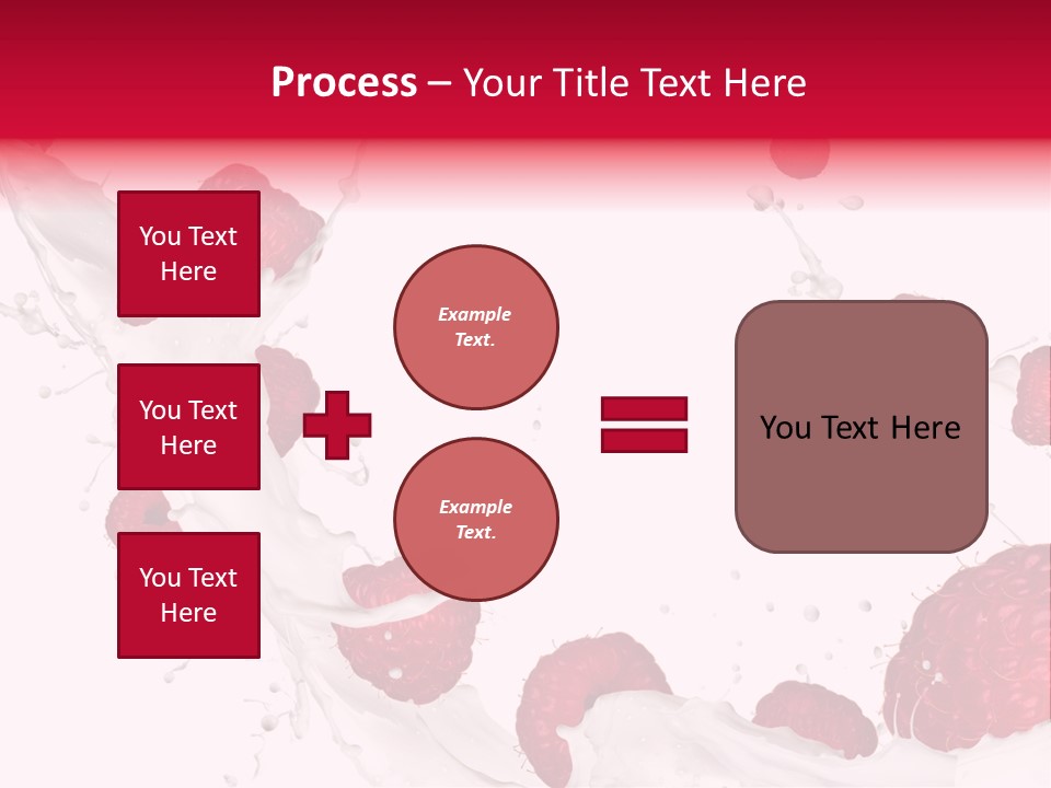 Yoghurt Falling White PowerPoint Template