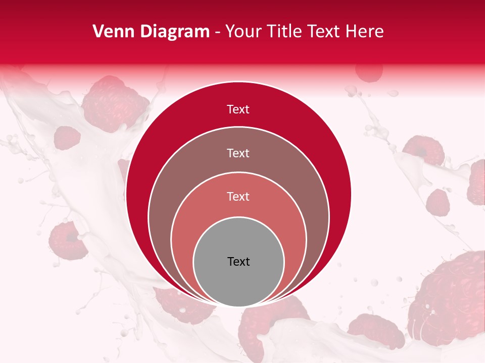 Yoghurt Falling White PowerPoint Template