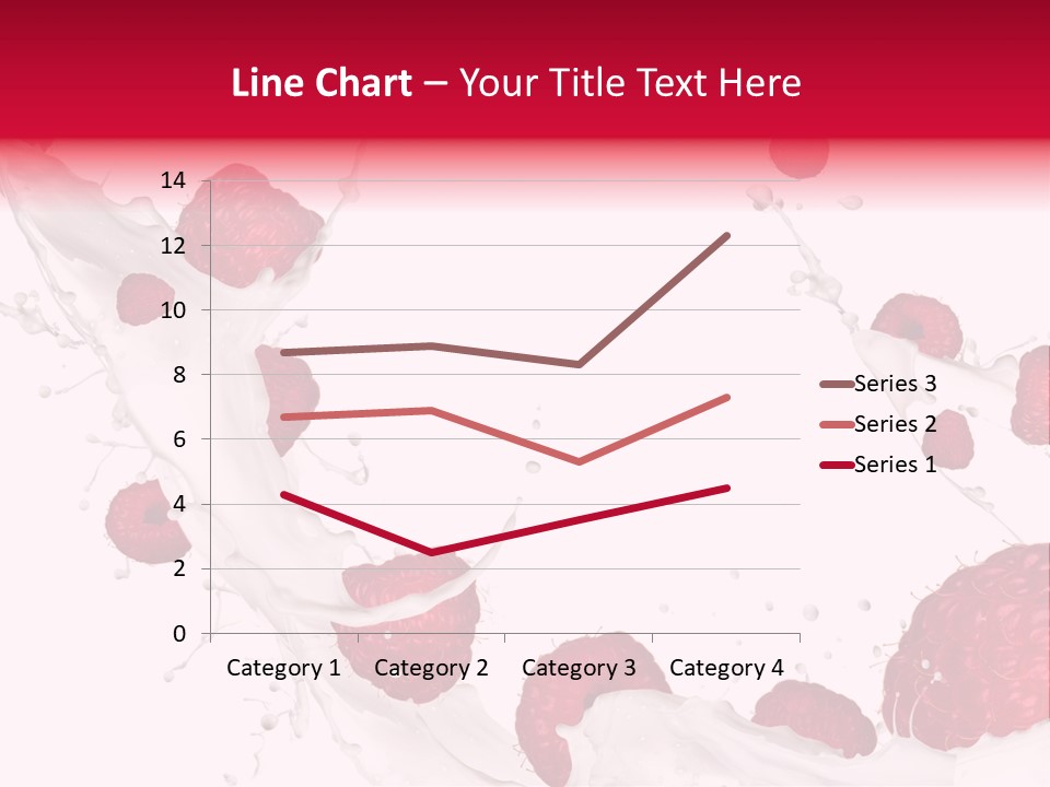Yoghurt Falling White PowerPoint Template