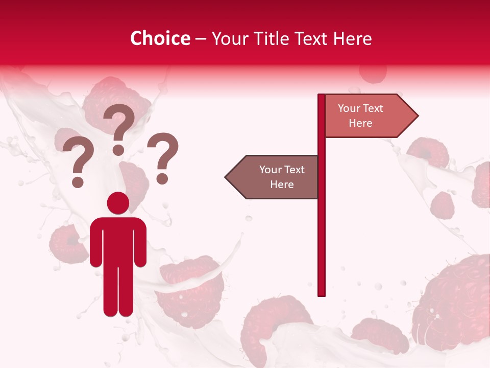 Yoghurt Falling White PowerPoint Template