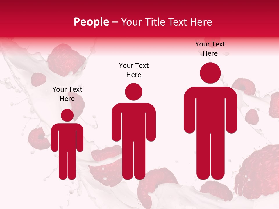 Yoghurt Falling White PowerPoint Template