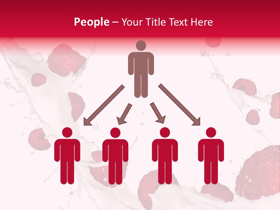 Yoghurt Falling White PowerPoint Template