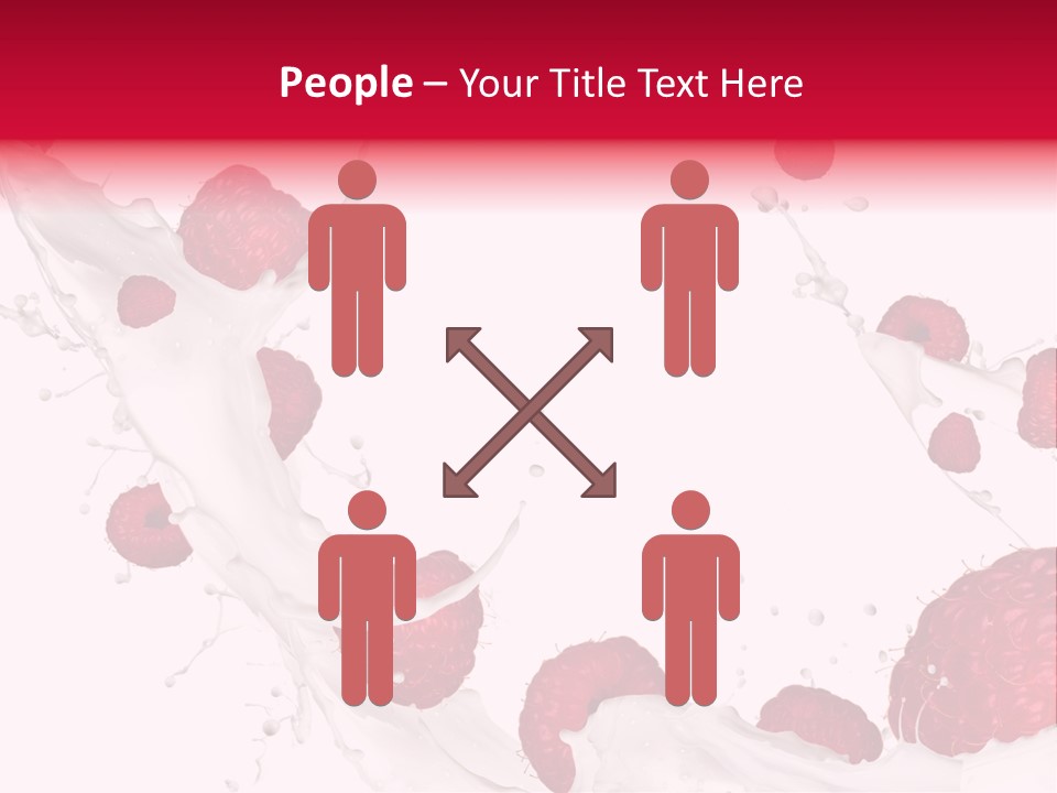 Yoghurt Falling White PowerPoint Template