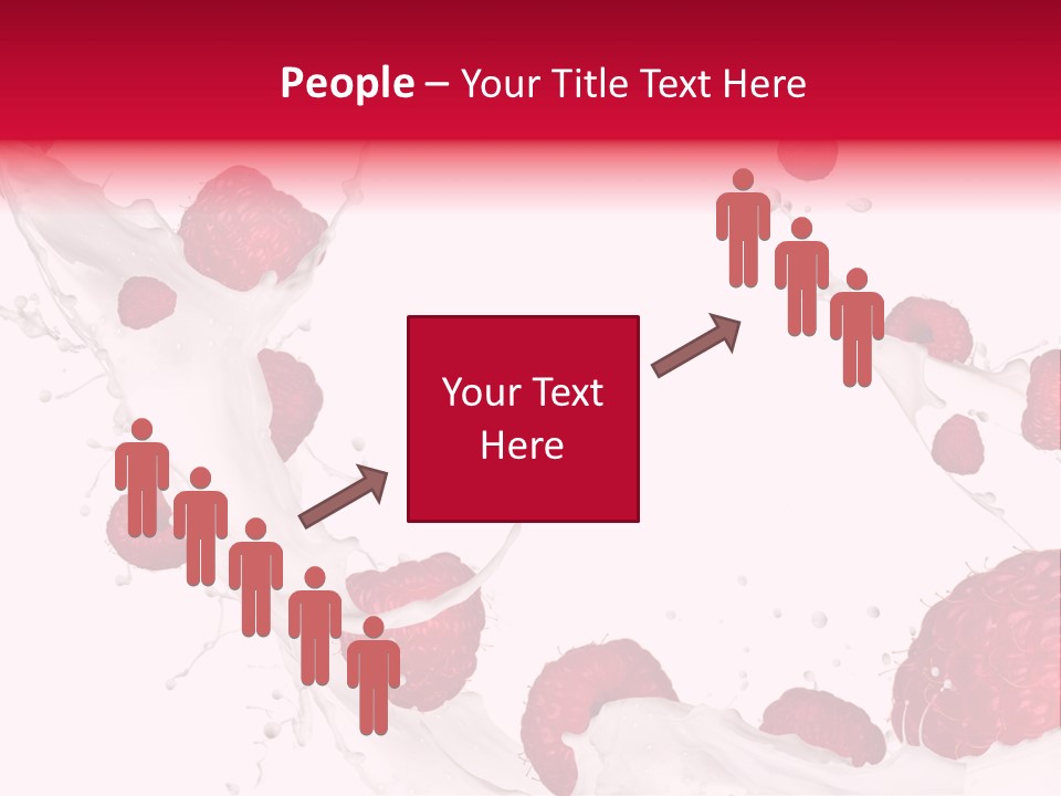 Yoghurt Falling White PowerPoint Template