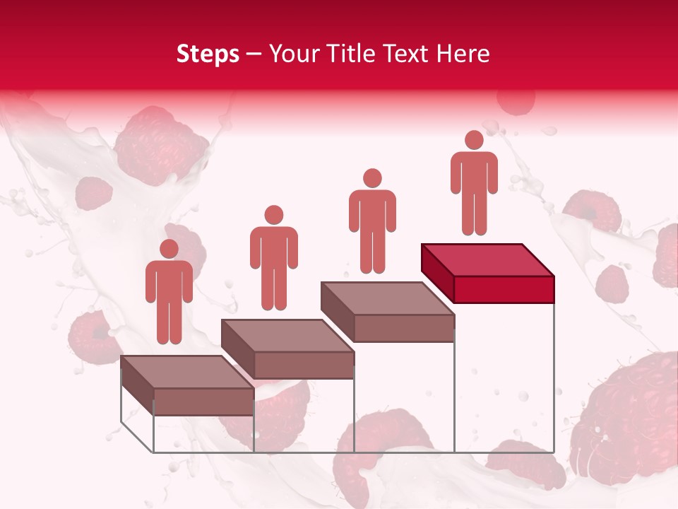 Yoghurt Falling White PowerPoint Template