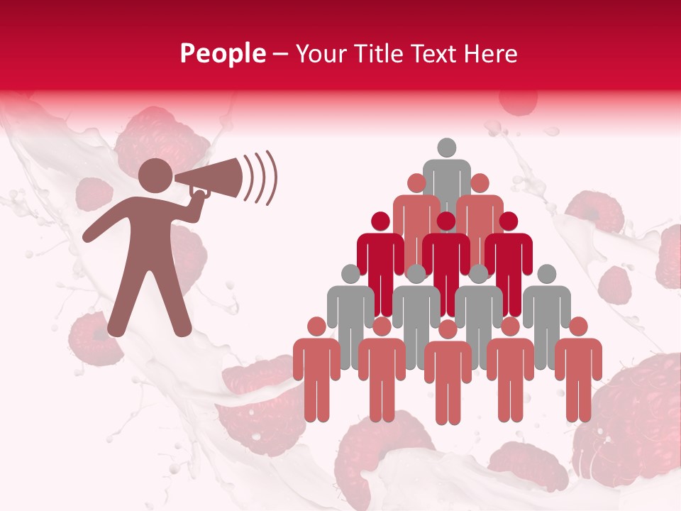 Yoghurt Falling White PowerPoint Template