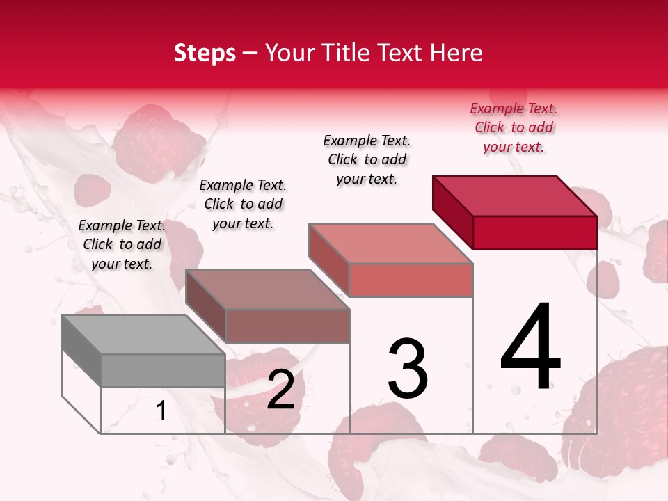 Yoghurt Falling White PowerPoint Template