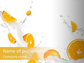 Drink Dessert Ingredient PowerPoint Template